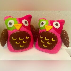 Owl Plush Weighted Bookends